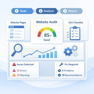 Website audit & performance analysis ( one time)